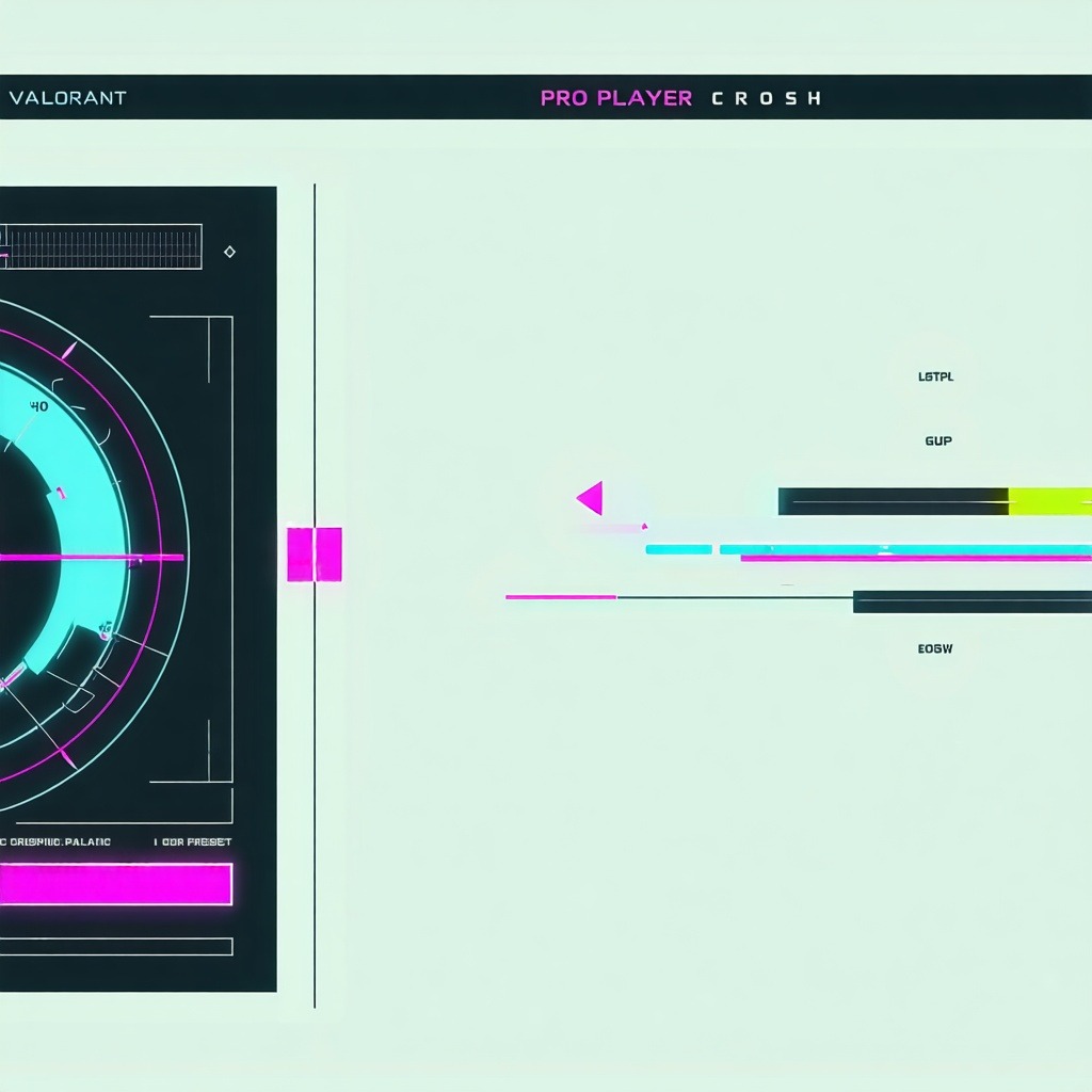 조준선 옵션과 색상이 표시된 간단한 게임 설정 화면