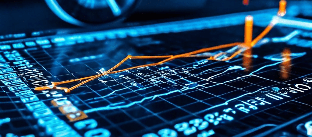 파란색과 주황색 데이터 선이 교차하며 화폐 기호가 표시된 그래프로, 속도 카메라 허용 오차와 GPS 속도계