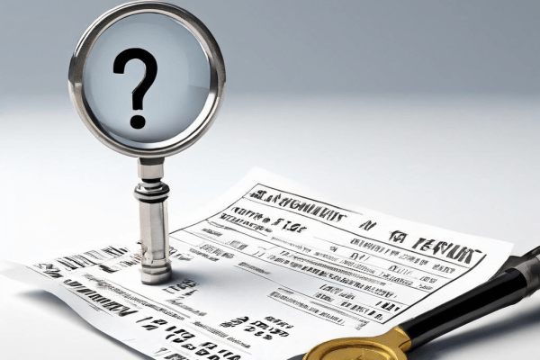 정보가 누락된 찢어진 주차 위반 딱지와 돋보기, 물음표가 함께 배치되어 문제 상황을 상징하고 효과적인 전략 수립의 필요성을 강조하는 이미지입니다.