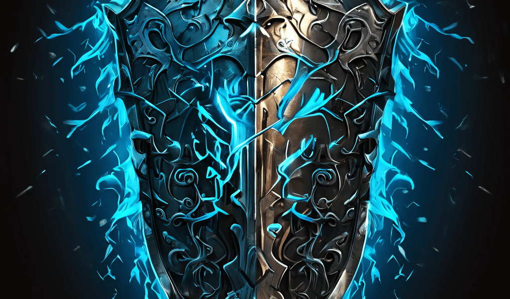 정보 공유라는 양날의 검은 감정적 유대감과 법적 위험이라는 상반된 양면성을 지닌 주제를 상징적으로 표현하며, 디지털 시대의 복잡한 커뮤니케이션 딜레마를 한 장면에 담아냅니다.