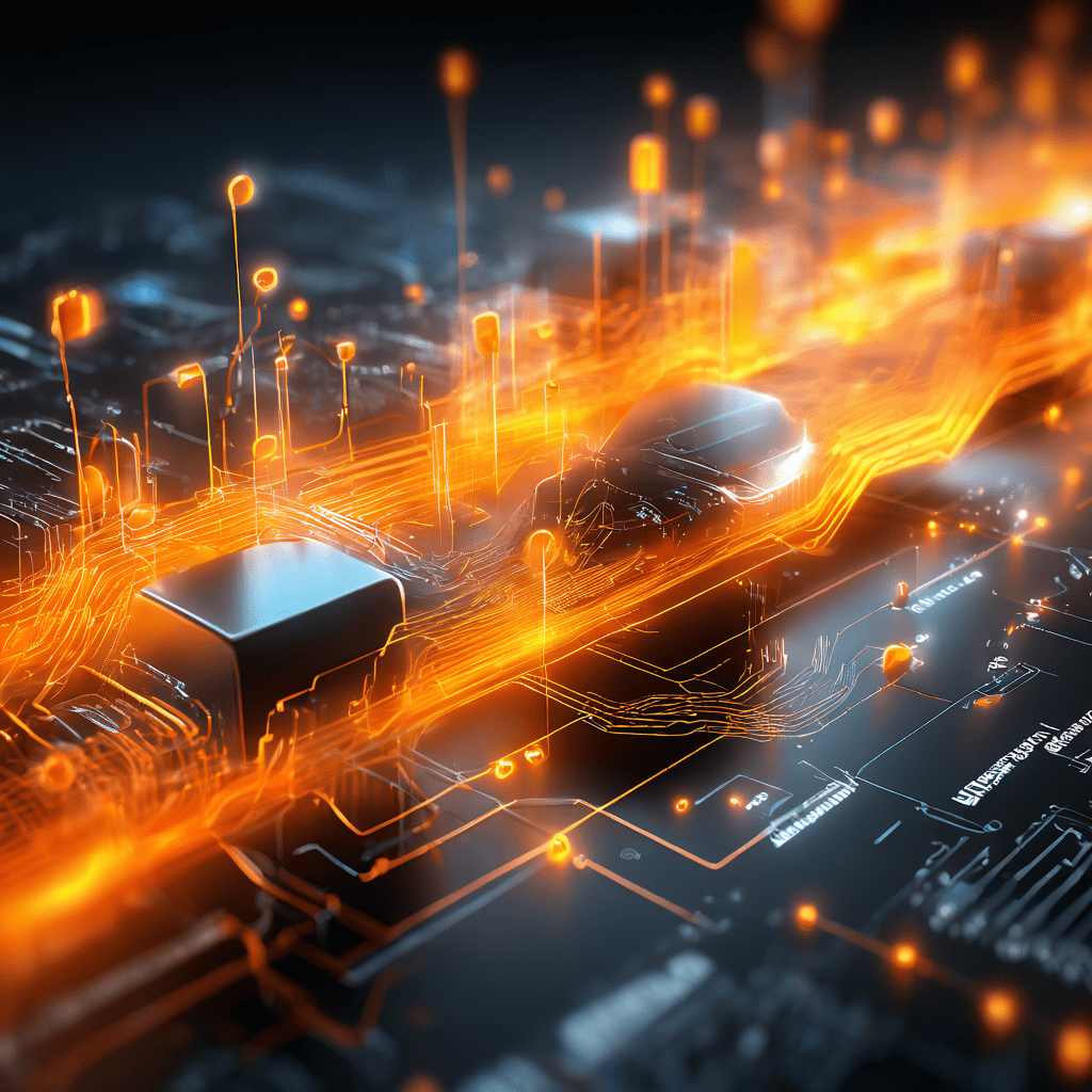 Futuristic digital platform interface with glowing data paths and secure service flow representing review threads and trust...